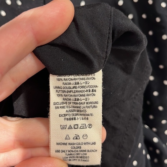 Free People Pippa short sleeve polka dot mini dress - size XS - Picture 9 of 10